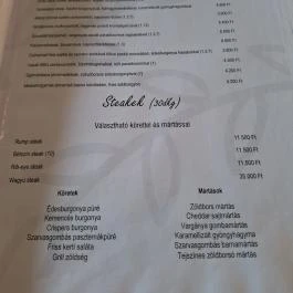 Kékes Zöld Étterem Gyöngyös - Étlap/itallap