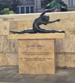 Keleti Ágnes szobra