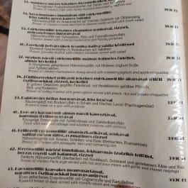 Kerekedi Csárda Csopak - Étlap/itallap