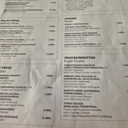 Két Szerecsen Kávéház & Bisztró Budapest - Étlap/itallap