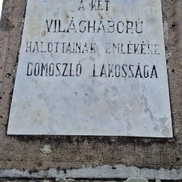 A két világháború hőseinek emlékműve Domoszló - Egyéb