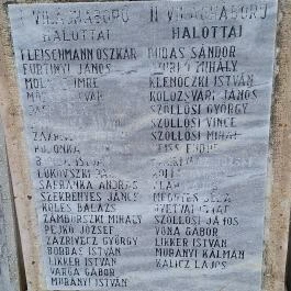 A két világháború hőseinek emlékműve Domoszló - Egyéb