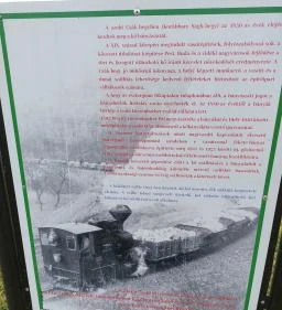 Kiállított csille, kőbányászati és kisvasúti emlékhely