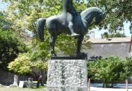 Kinizsi Pál lovas szobra Nagyvázsony