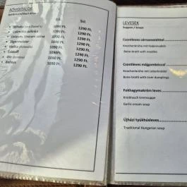 Király Étterem Pannonhalma - Étlap/itallap