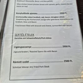 Király Étterem Pannonhalma - Étlap/itallap