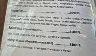 Király Étterem Pannonhalma - Étlap/itallap