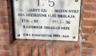 Kiszombor első iskolájának emlékműve Kiszombor - Egyéb