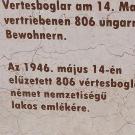 Kitelepítési emlékmű, Vértesboglár - Egyéb