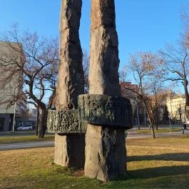 Kőbánya munkásainak szobra Budapest - Külső kép