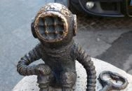 Kolodko: Búvár és a kulcs miniszobor Budapest