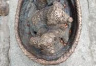 Kolodko: Egyszer volt Budán kutyavásár miniszobor Budapest