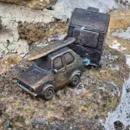 Kolodko: Lakókocsi, szörf, Balaton miniszobor, Szigliget, Szigliget - Egyéb