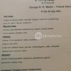 KönyvBár & Restaurant Budapest - Étlap/itallap