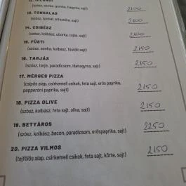 Korona Vendéglő Battonya - Étlap/itallap