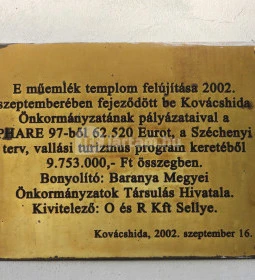 Kovácshidai Református Egyházközség temploma