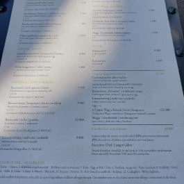 Kreinbacher Bistro Somlóvásárhely - Étlap/itallap