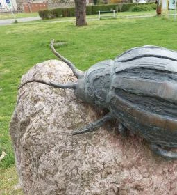 Krumplibogár szobor