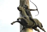 Kun lovas-szobor Kunhegyes
