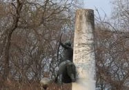 Kun lovas-szobor Kunhegyes