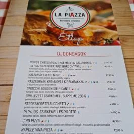 La Piazza Budapest - Étlap/itallap