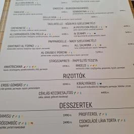 La Piazza Budapest - Étlap/itallap