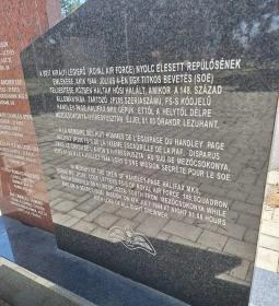 Lelőtt brit katonai gép emlékműve