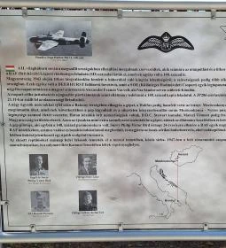 Lelőtt brit katonai gép emlékműve