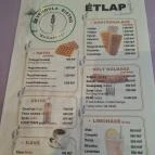 Levendula Bistro Budapest - Étlap/itallap