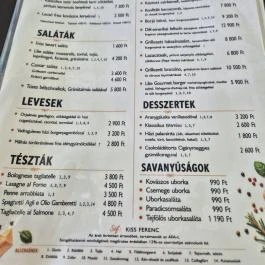 Like Bisztró & Pizzéria, Törökbálint - Étlap/itallap