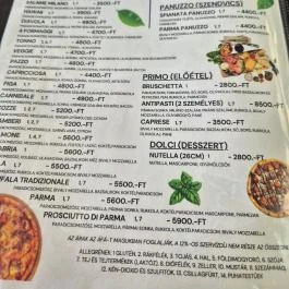 Like Bisztró & Pizzéria, Törökbálint - Étlap/itallap