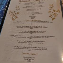 Lópofa Csárda Kiskunmajsa - Étlap/itallap