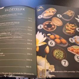 Mây - Vietnámi Étterem (Ferenc körút) Budapest - Étlap/itallap