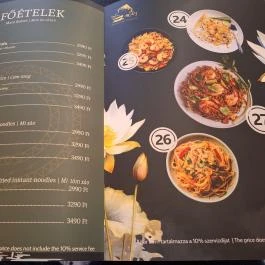 Mây - Vietnámi Étterem (Ferenc körút) Budapest - Étlap/itallap