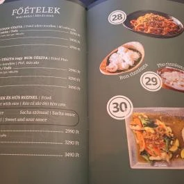 Mây - Vietnámi Étterem (Ferenc körút) Budapest - Étlap/itallap