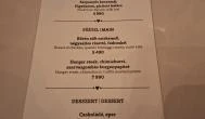 Macesz Bistro Budapest - Étlap/itallap
