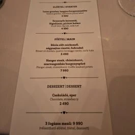 Macesz Bistro Budapest - Étlap/itallap