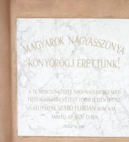 Magyarok Nagyasszonya szobor