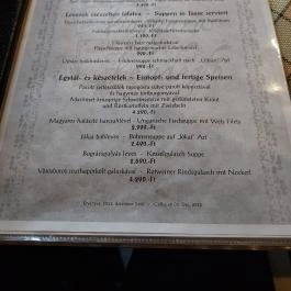 Magyaros Vendéglő Mosonmagyaróvár - Étlap/itallap