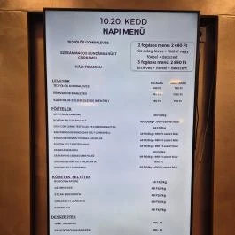 Mákvirág Étterem Budapest - Étlap/itallap