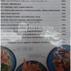 Malom Étterem Baja - Étlap/itallap