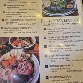 Mama Pho, Budapest - Étlap/itallap