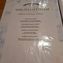 Marcello Étterem Budapest - Étlap/itallap