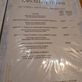 Marcello Étterem Budapest - Étlap/itallap