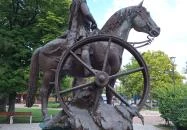 Mátyás király-díszkút Berekfürdő