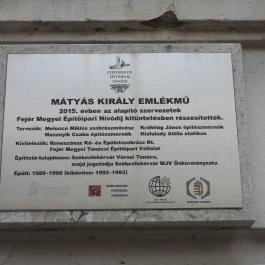 Mátyás király emlékmű, Székesfehérvár - Egyéb