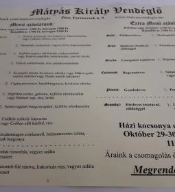 Mátyás Király Vendéglő