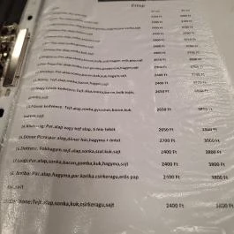 Mátyás Pizzéria & Étterem Balkány - Étlap/itallap