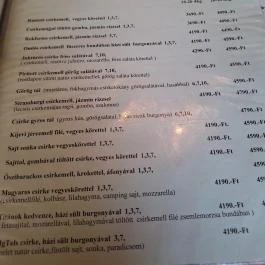 MgTels Pizzéria & Kisvendéglő Budapest - Étlap/itallap