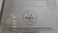 MgTels Pizzéria & Kisvendéglő Budapest - Étlap/itallap